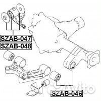Сайленблок передней подушки дифференциала (suzuki