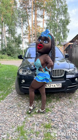 Мулатка ростовая кукла.Шуточный стриптиз