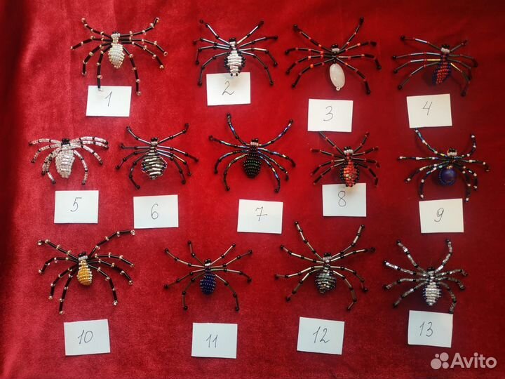 Паук из бисера. Украшение дома, талисман