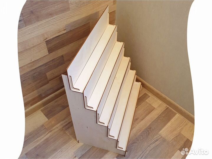 Полка подставка витрина для обложек книг открыток