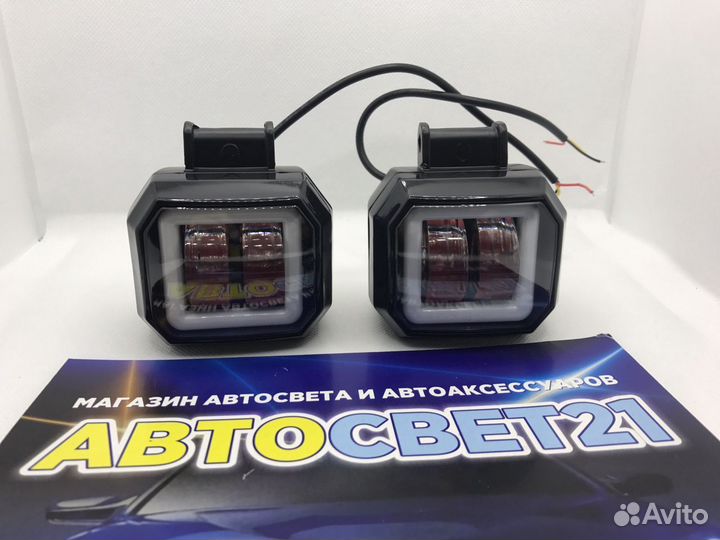 Led противотуманка с ангельской глазкой