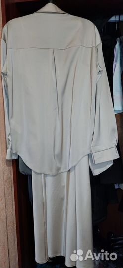 Платье комбинация с рубашкой, 42 размер