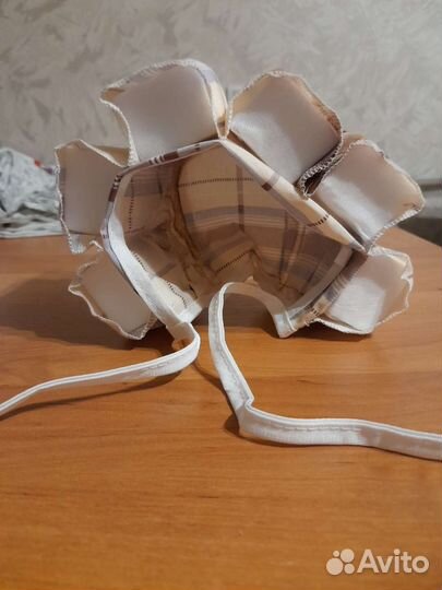 Шапочка ромашка для купания новорожденного