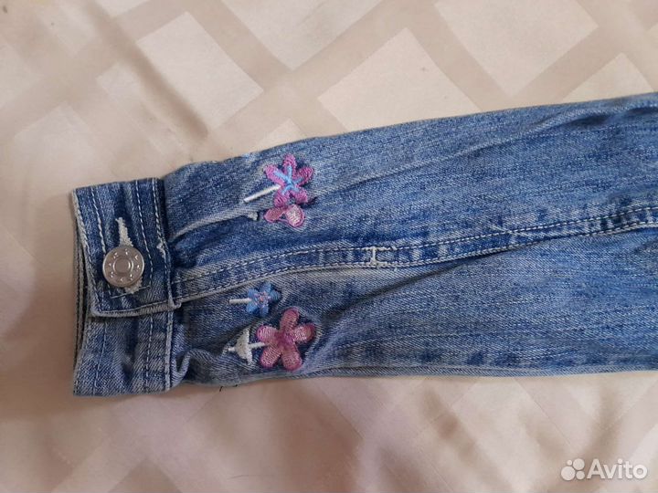 Джинсовая куртка для девочки рост 104