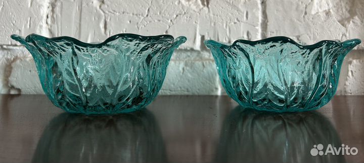 Конфетница винтаж финское стекло