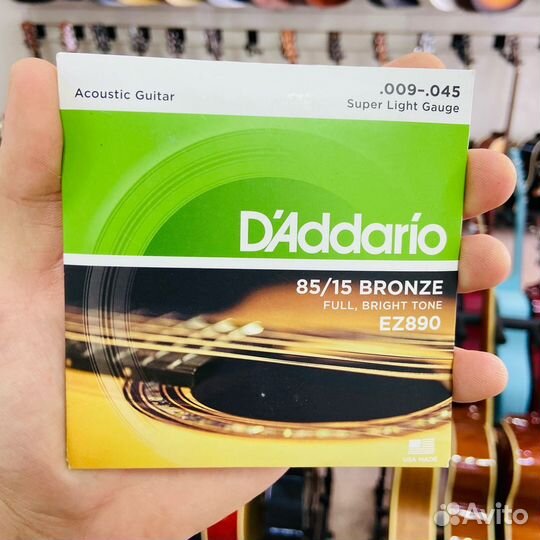 Струны для акустической гитары daddario EZ890