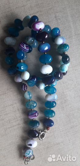 Бусы и Браслет агат 