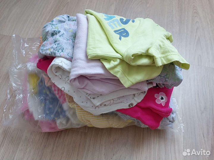 Детские вещи пакетом от 0 до года для девочки