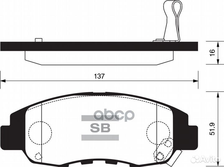 SP1231 колодки дисковые передние Honda Accord