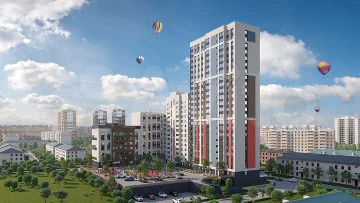 2-к. квартира, 61,6 м², 19/24 эт.