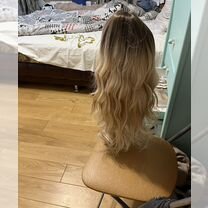 Парик блонд, длинный 61 см