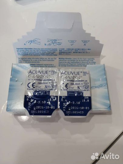 Линзы контактные acuvue oasys -3,5