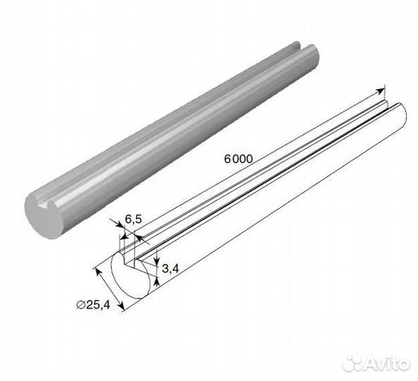 Вал и шпонка DoorHan