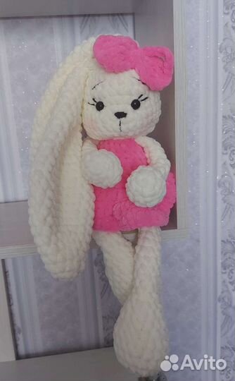 Игрушка ручной работы. Зайка. 40 см