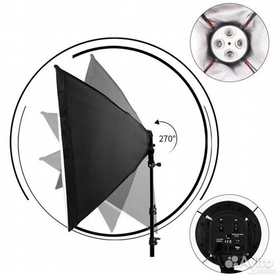 Софтбокс на 4 лампы
