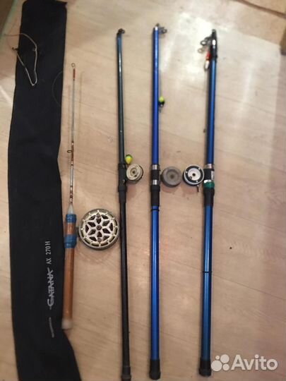 4 удочки в сборе