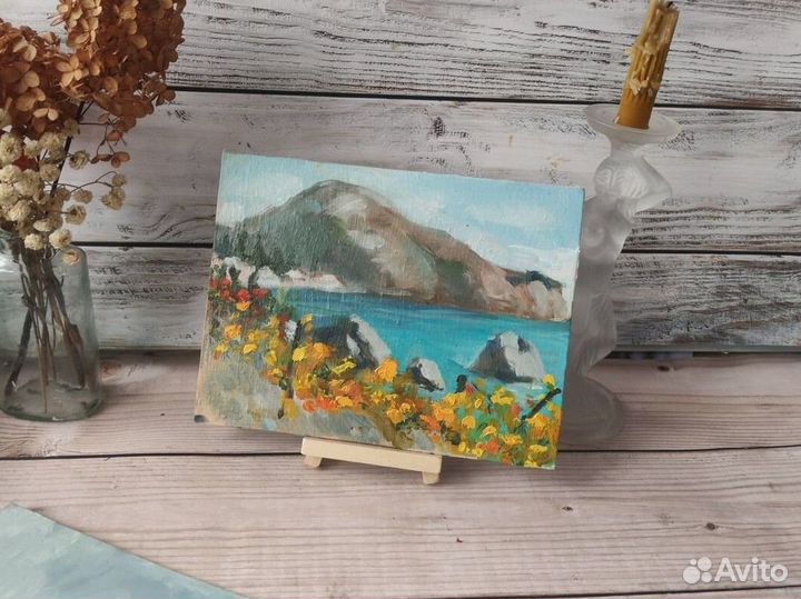 Картина Пейзаж Виноградники Балаклава этюды