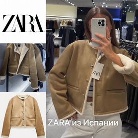 Дубленка жакет zara новинка 2024