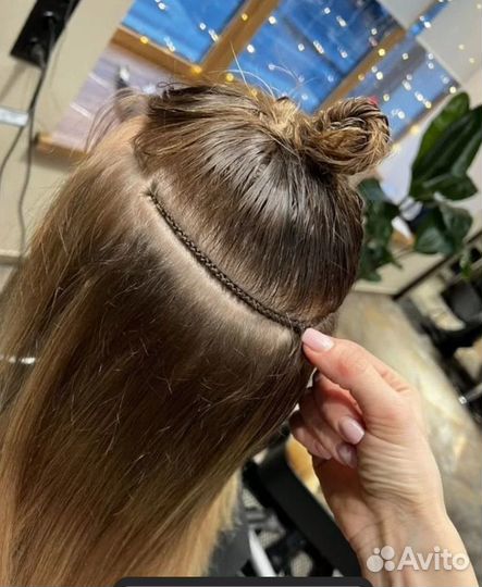 Наращивание волос модель