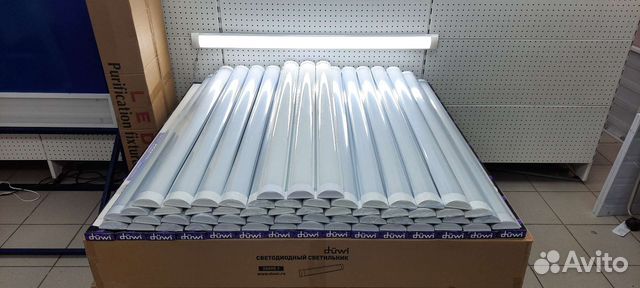 Светодиодный светильник линейный 1200мм 6500К