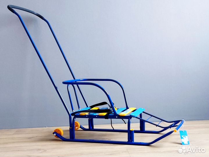 Санки с колесом новые Тимка 5 комфорт