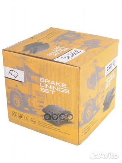 Z10735 накладки торм. с заклепк. STD 19010 21