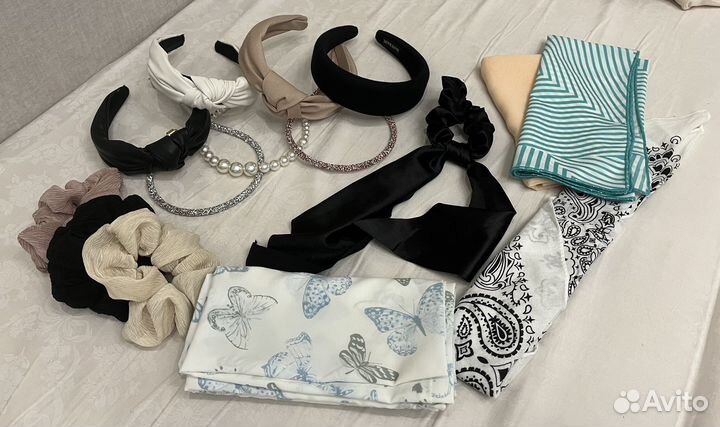 Аксессуары для волос, ободки резинки банданы