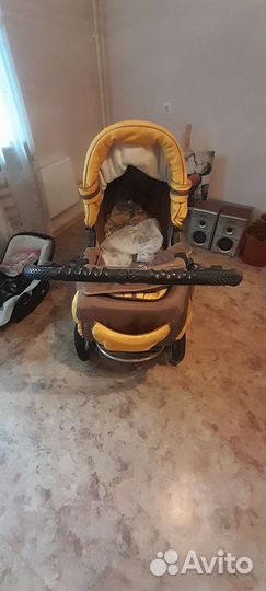 Датская коляска все сезонная+переноска+ванночка