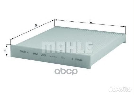 Фильтр салонный LA859 Mahle/Knecht