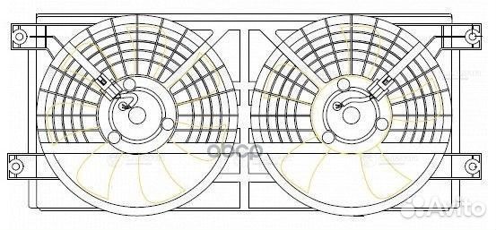 Крыльчатка с эл.мотором ssangyong kyron/actyon