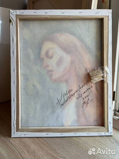 Картина маслом стильная в интерьер лето девушка