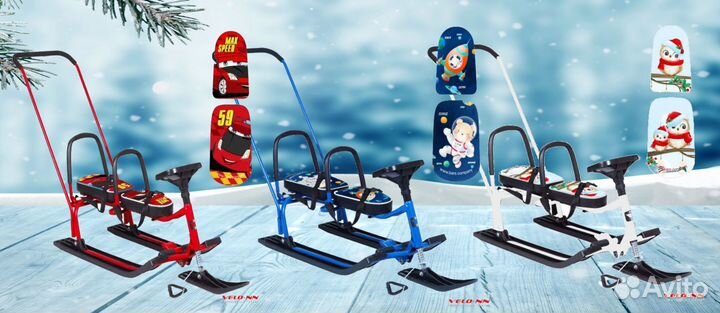 Снегокат Барс 505 snowkat twins baby push