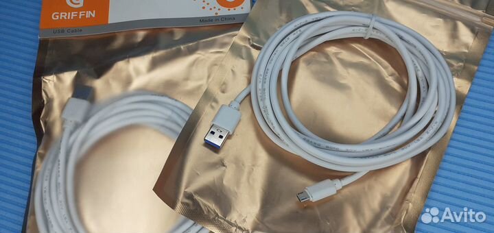 Кабель USB Micro USB и Type-c 3 метра USB 3.0