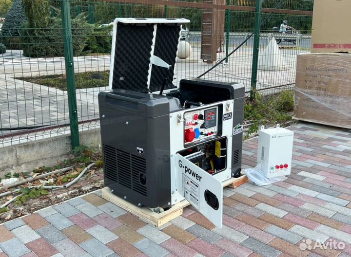 Дизельный генератор 10 kW g-power трехфазный