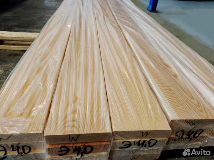 Планкен 20*90*4000 мм сорт Экстра лиственница