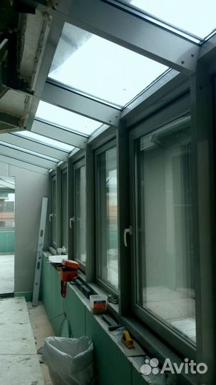 Стеклянная крыша, Остекление террас