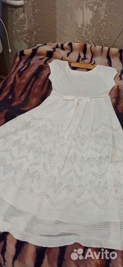 Льняное платье