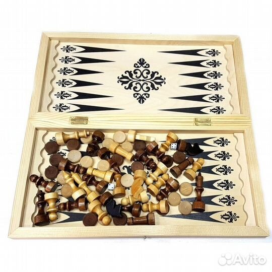 Нарды, шахматы, шашки 3в1