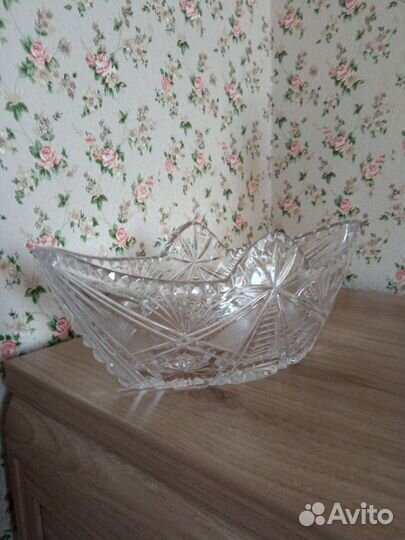 Салатник хрустальный СССР