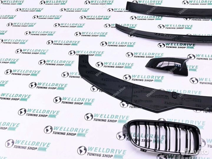Губа передняя спойлер крышки зеркал BMW 3 F30