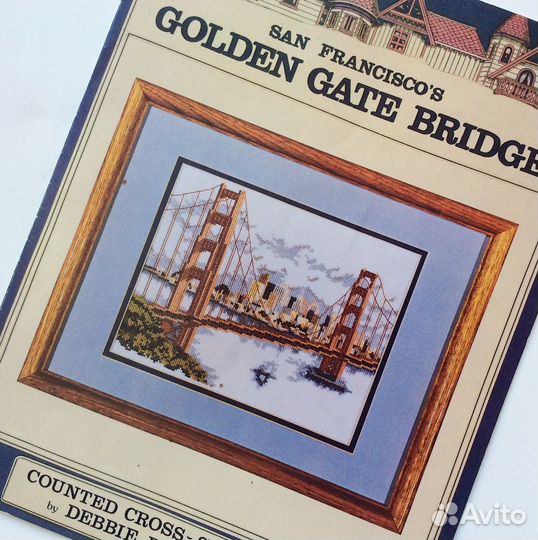 Схема для вышивки крестом Golden Gate Bridge США
