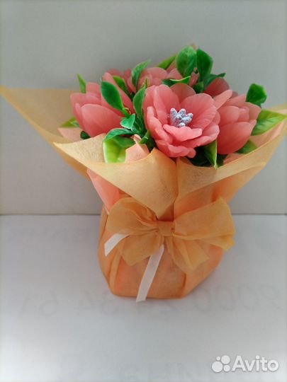 Тюльпаны из мыла