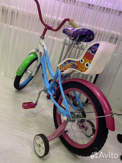Велосипед для девочек 4-6 лет