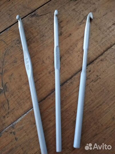 Спицы для вязания, носочные, крючки разные, Кловер