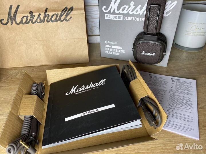 Наушники Marshall Major 3 Bluetooth (Коричневые)