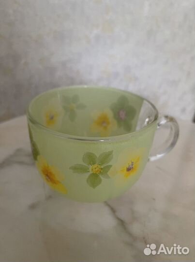 Чашка стеклянная