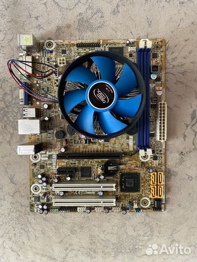 Материнская плата 1155 + процессор и кулер