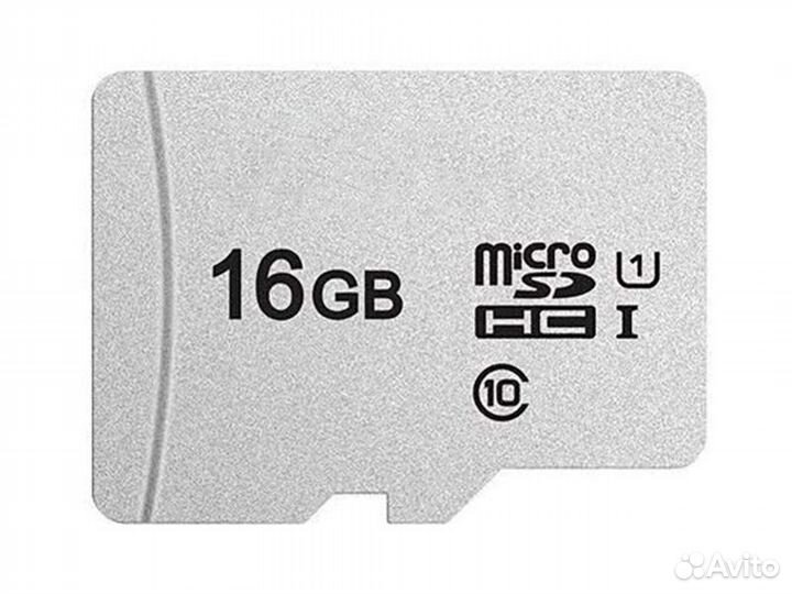 Карта памяти MicroSD 16GB Transcend