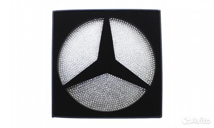 Накладки со стразами на звезду решетки Mercedes