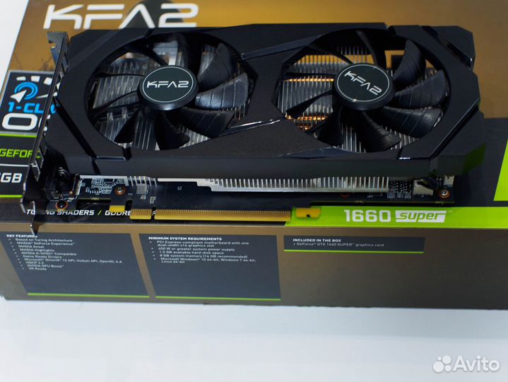 Видеокарта KFA2 GeForce GTX 1660 Super OC 6Гб